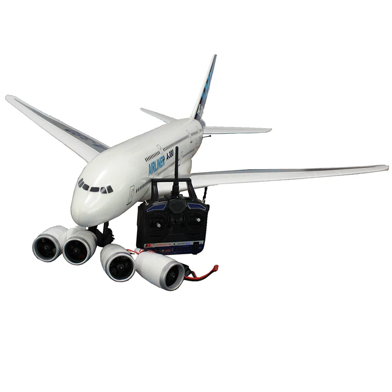 RC самолет Аэробус A380 4CH 55 см EDF 2 4 г радио Управление самолета приводимого в