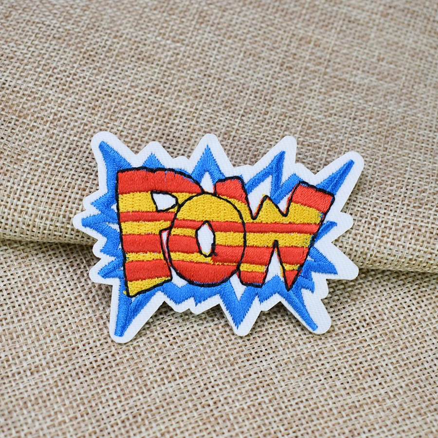 10 шт. вышитые нашивки rock pow для одежды железные Значки джинсов | Дом и сад