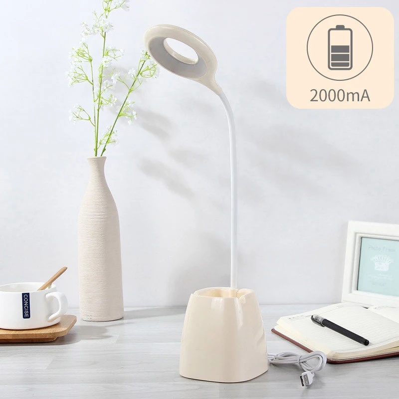 Светодиодсветодиодный настольная лампа 2 5 Вт белая абрикосовая синяя мини USB в