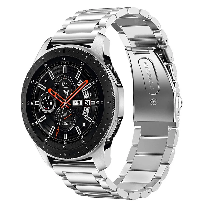20 мм 22 ремешок для Samsung Galaxy Watch 42 46 браслет из нержавеющей стали подходит