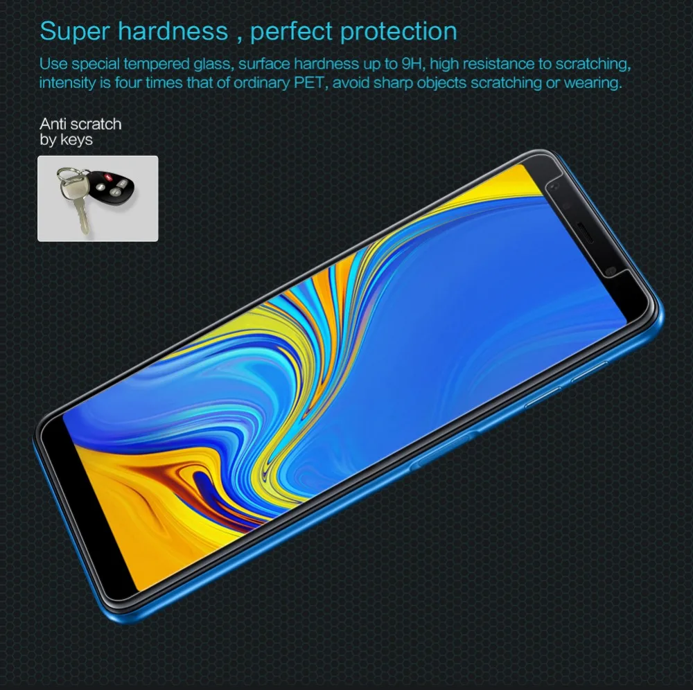 Защитное закаленное стекло NILLKIN Amazing H Nano 9H для samsung galaxy A7 2018|Защитные стёкла и