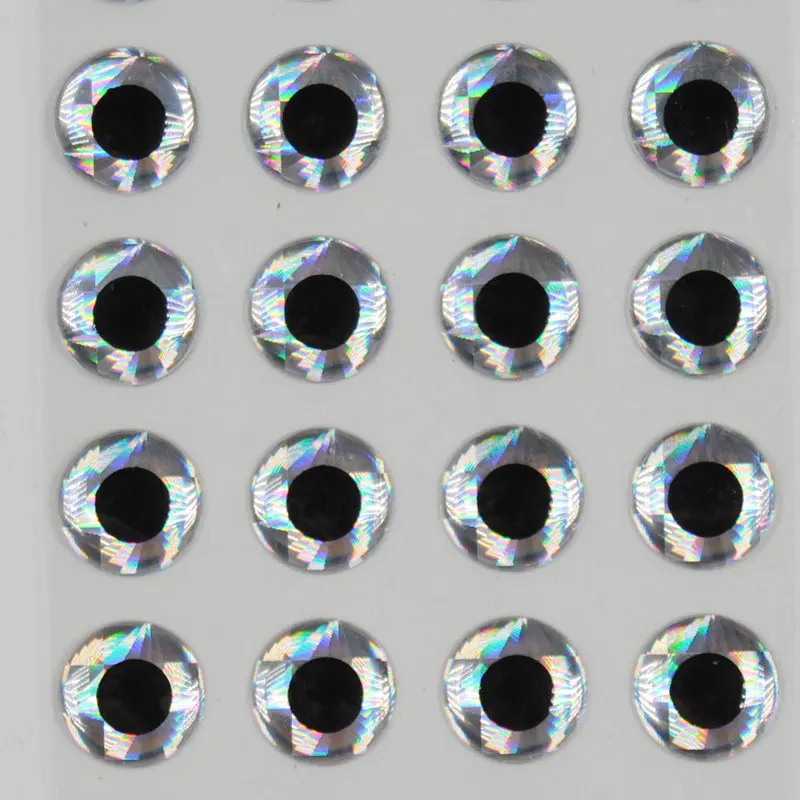 [300 шт.] Смола 3D рыбий глаз для приманки изготовления щуки завязывания 10 ММ