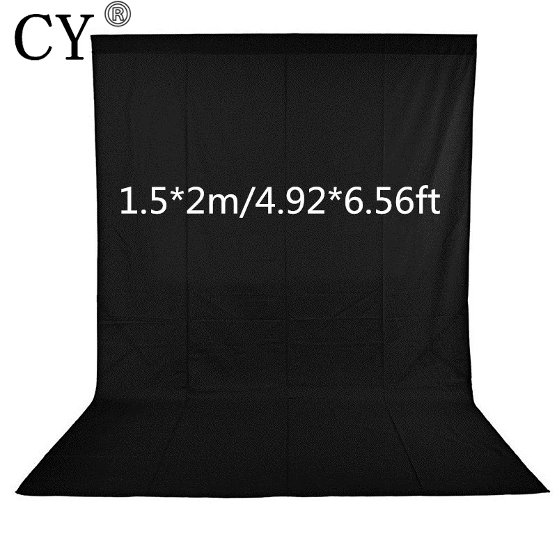 

CY Fotografia Photo Background 1.5*2m Black Screen Photography Backdrops Non-woven Fabrics Backgrounds For Photo Studio
