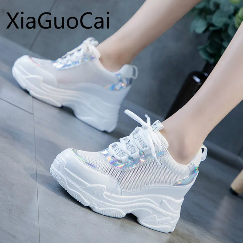 

Small White Women Casual Shoes Breathable Mesh Ladies Casual Sneakers 2019 Summer Newest Casual Shoes