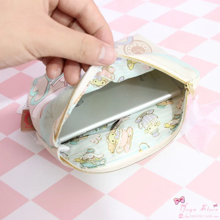 New Cartoon anime Big Ears Cinnamoroll Dog Pudding canvas Handbag bag cosmetic for girl child gift | Игрушки и хобби