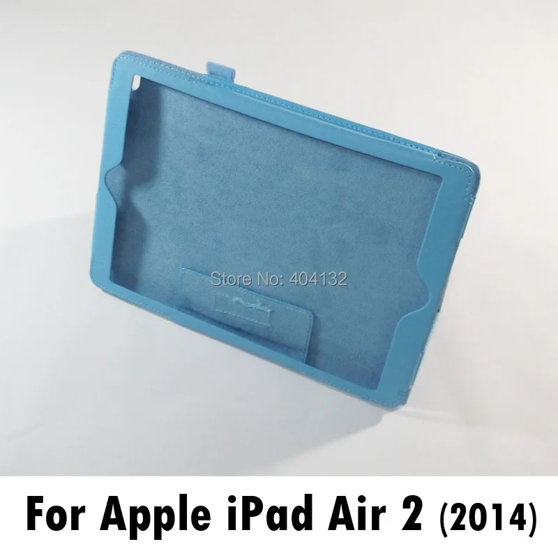 Новинка 2014 чехол подставка из искусственной кожи Litchi для Apple iPad Air 2 чехлы книжки