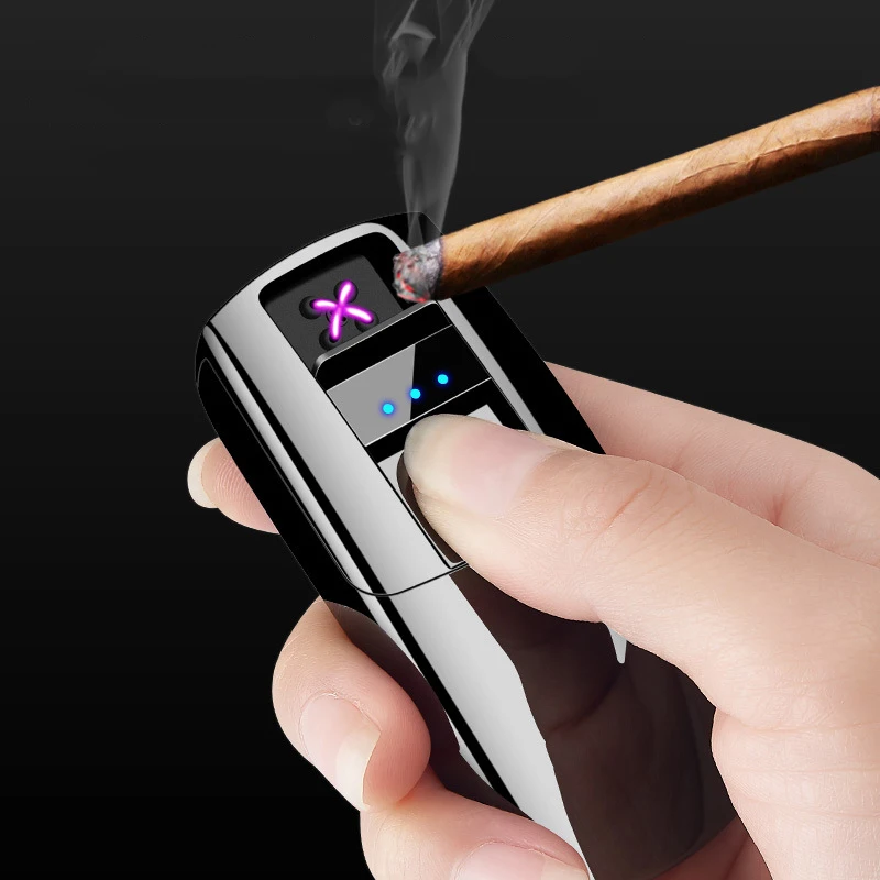USB ветрозащитная беспламенная плазменная зажигалка с сенсорным датчиком без