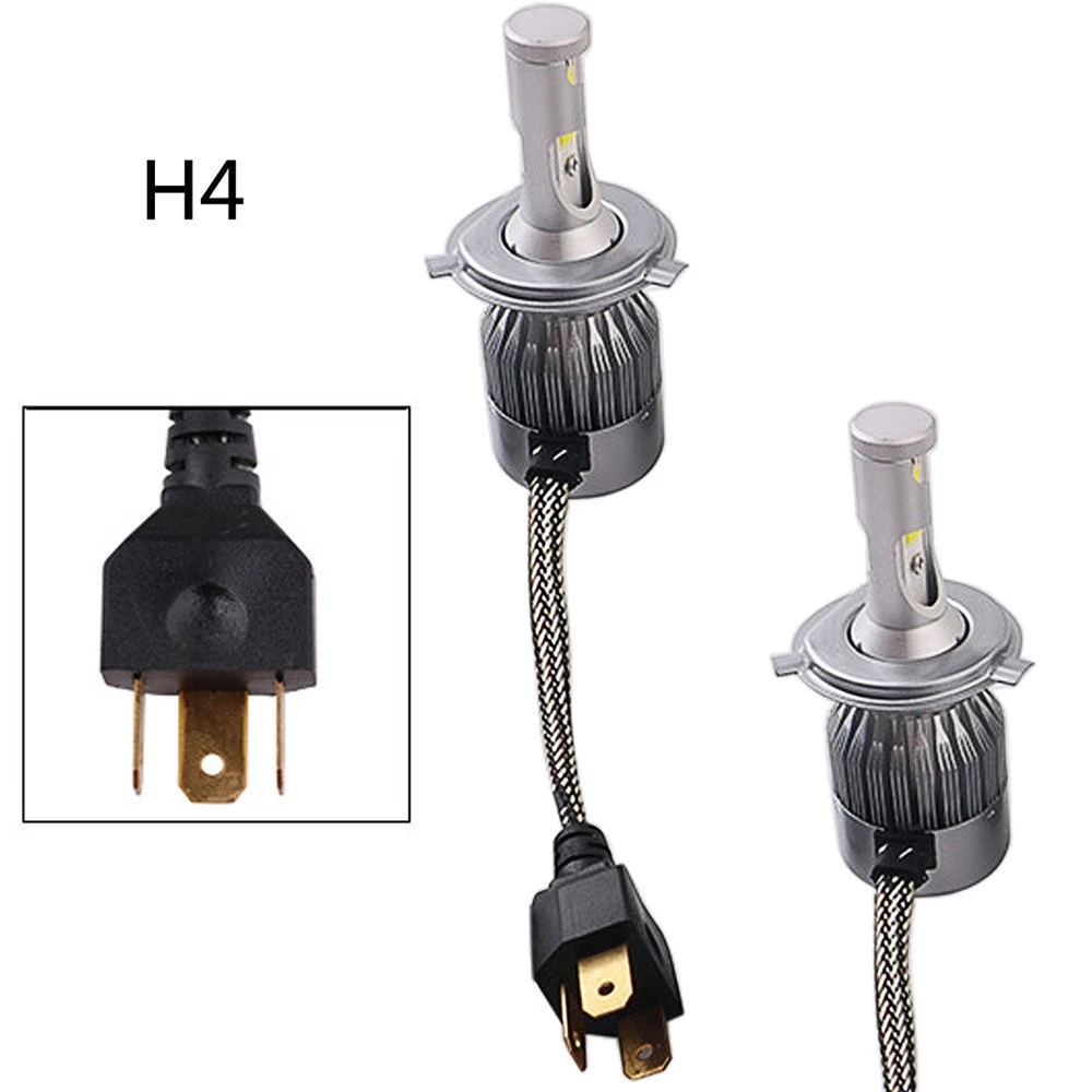 2 шт./компл. C6 H4 7600LM 36W 7600Lm Светодиодные Автомобильные фары 12v преобразования