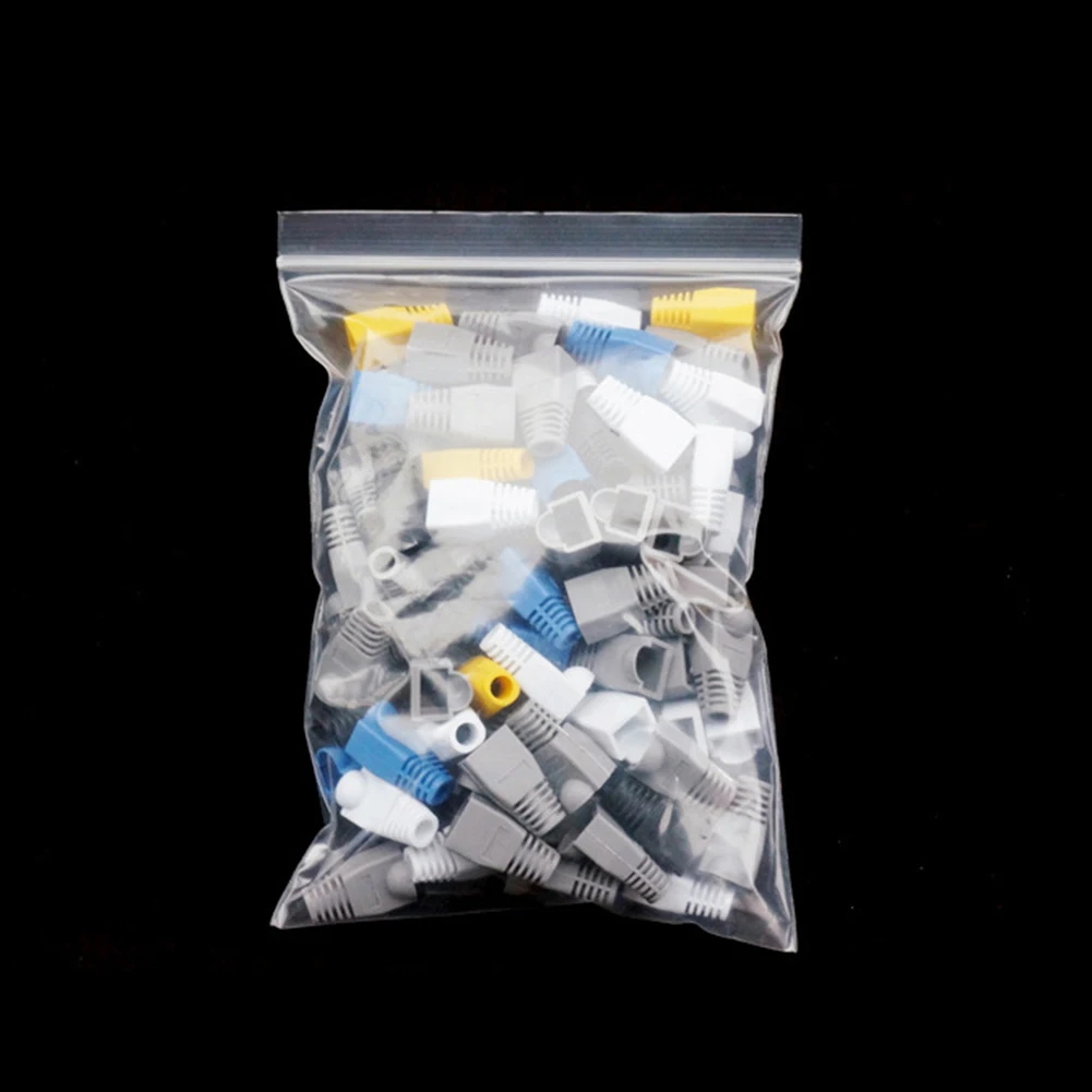 100 шт. RJ 45 колпачок адаптера для 0 6 мм сетевой кабель Ethernet соединитель вилки RJ45 Cat5