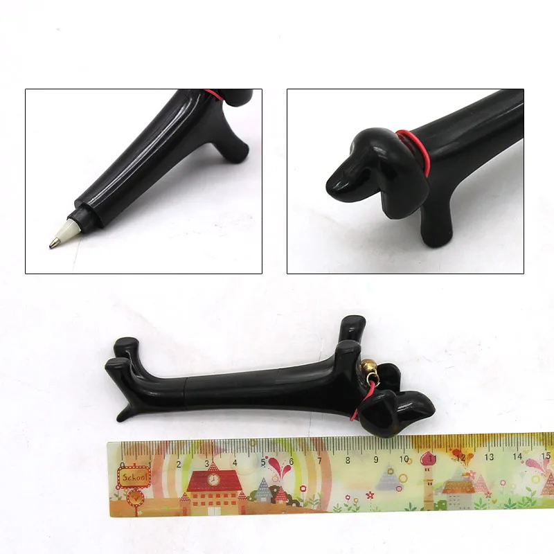 5pcs creative lovely dog shape ballpoint pen plastic signature pen stationery office school supply mobile phone touch screen pen free global shipping