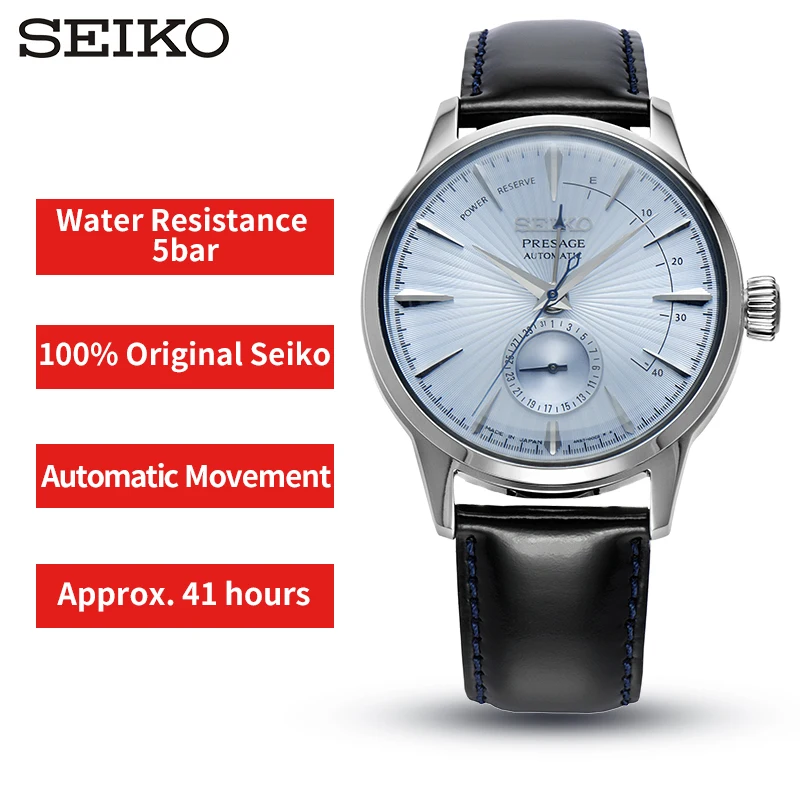 Мужские часы Seiko 100% оригинальные автоматические механические деловые 5 бар