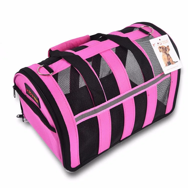 Новое поступление, модная дорожная сумка для собак, дышащая Складная сетка, ткань Оксфорд, маленькая переноска для собак, кошек, сумка-тоут на лето и весну