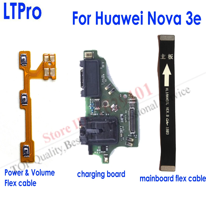 Гибкий кабель питания и зарядная Плата USB для Huawei Nova 3e P20 lite гибкий подключения