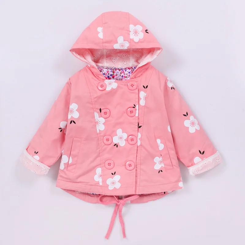 

New Spring trench coat for girls clothes children clothing cotton double-breasted jacket kids clothes windbreaker girls Coat