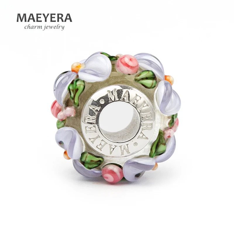 MAEYERA ювелирные украшения покрытие из настоящего S925 Core бусины светильник