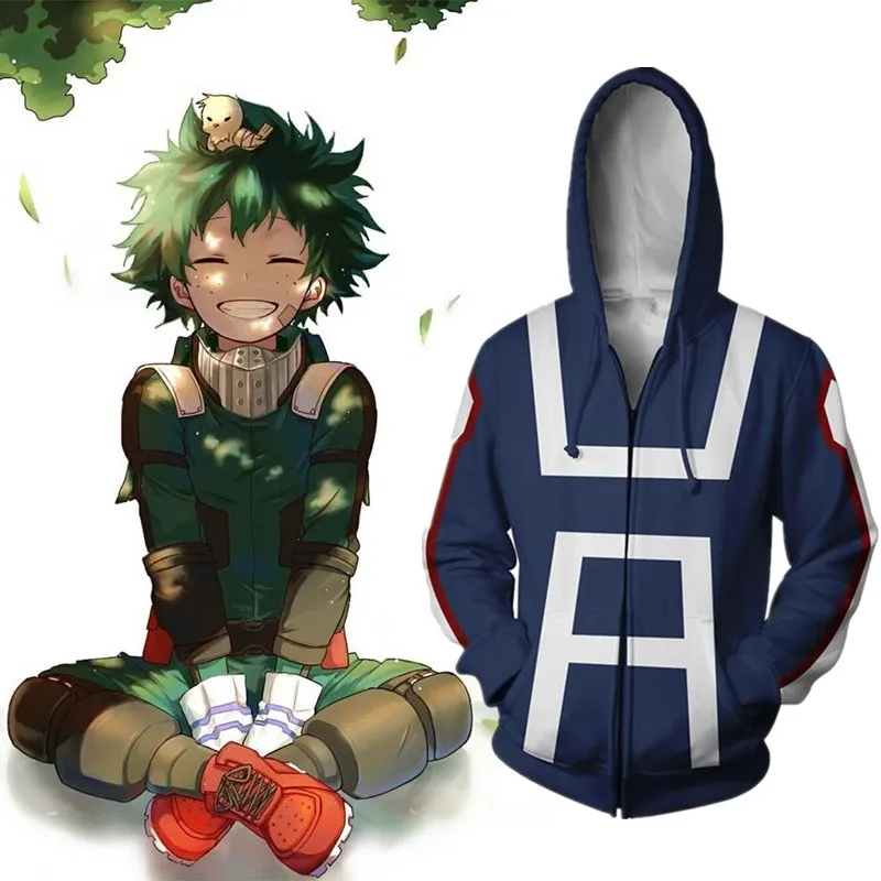 

Аниме My Hero academic Bakugou Katsuki Yoh Asakura Костюм Косплей свитер с капюшоном