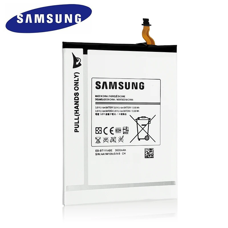 Оригинальная замена Батарея для SAMSUNG T115 T116 SM-T110 SM-T111 натуральная планшеты EB-BT111ABE
