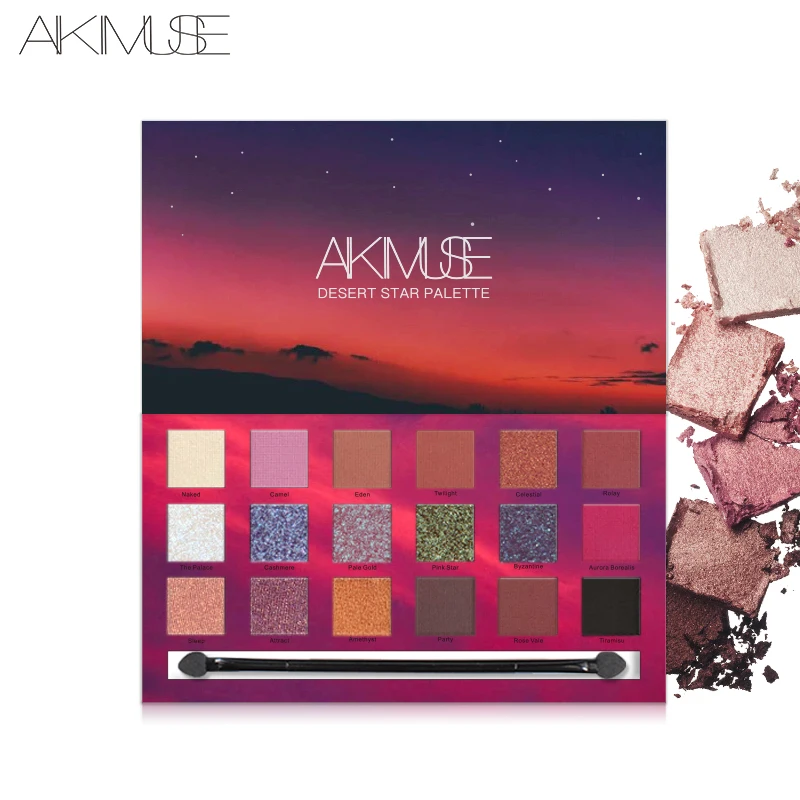 Aikimuse Очаровательная палитра теней для век 18 видов цветов Make up Палитра матовая