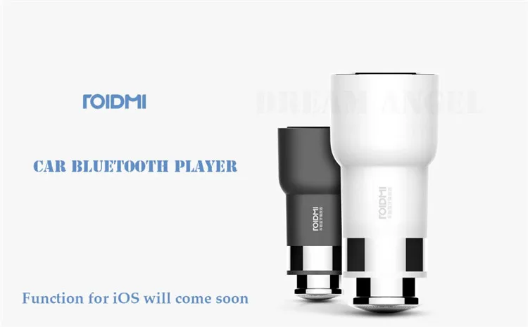 Автомобильное зарядное устройство Xiaomi ROIDMI Bluetooth 4 0 fm-передатчик 5 в 2 1 А быстрое