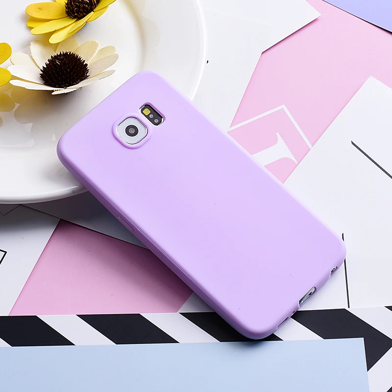 Мягкий чехол Yokata из ТПУ для Samsung Galaxy S5 S6 S7 Edge силиконовый S8 S9 Plus милый резиновый