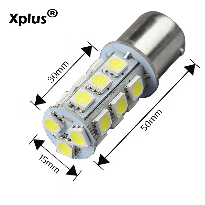 Xplus 2 шт. 1156 P21W 1157 BA15D P21/5 Вт 18SMD 5050 тормозной светильник Поворотная сигнальная лампа