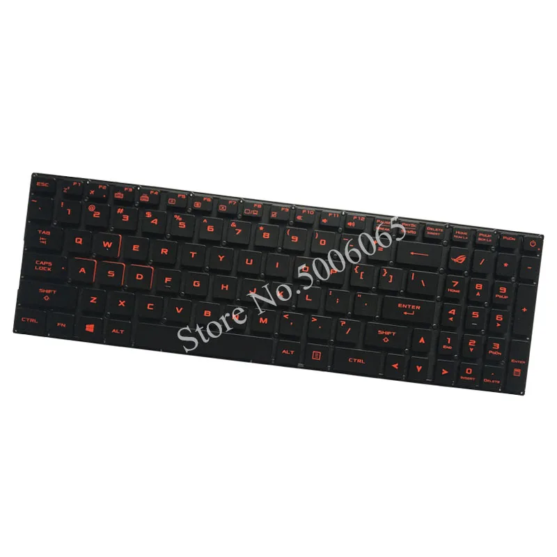 Американская Клавиатура для ноутбука Asus GL502 GL502V GL502VM GL502VT GL502VY красная английская клавиатура без подсветки