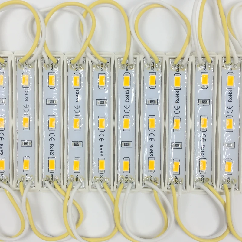 1000 шт./лот DC12V светодиодный модуль SMD 5730 Водонепроницаемый световой для вывесок
