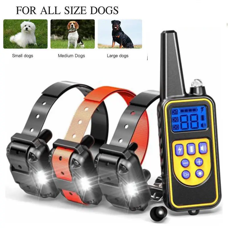 3 Recivers ошейник для дрессировки собак пульт дистанционного управления всех