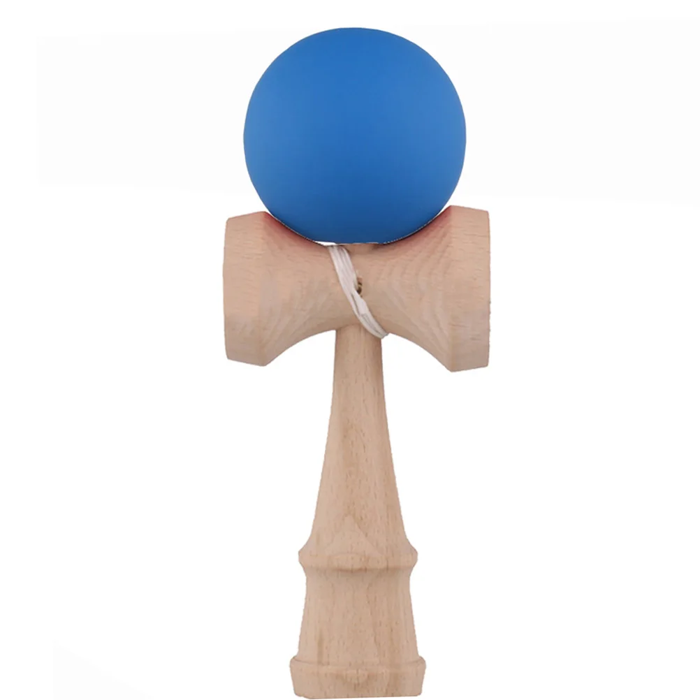 Темно-синий 1 шт. Kid Kendama Японская Традиционная игрушка деревянный шар умелая игрушка для детей профессиональная резиновая краска Kendama матовый шар - Цвет: Темно-синий