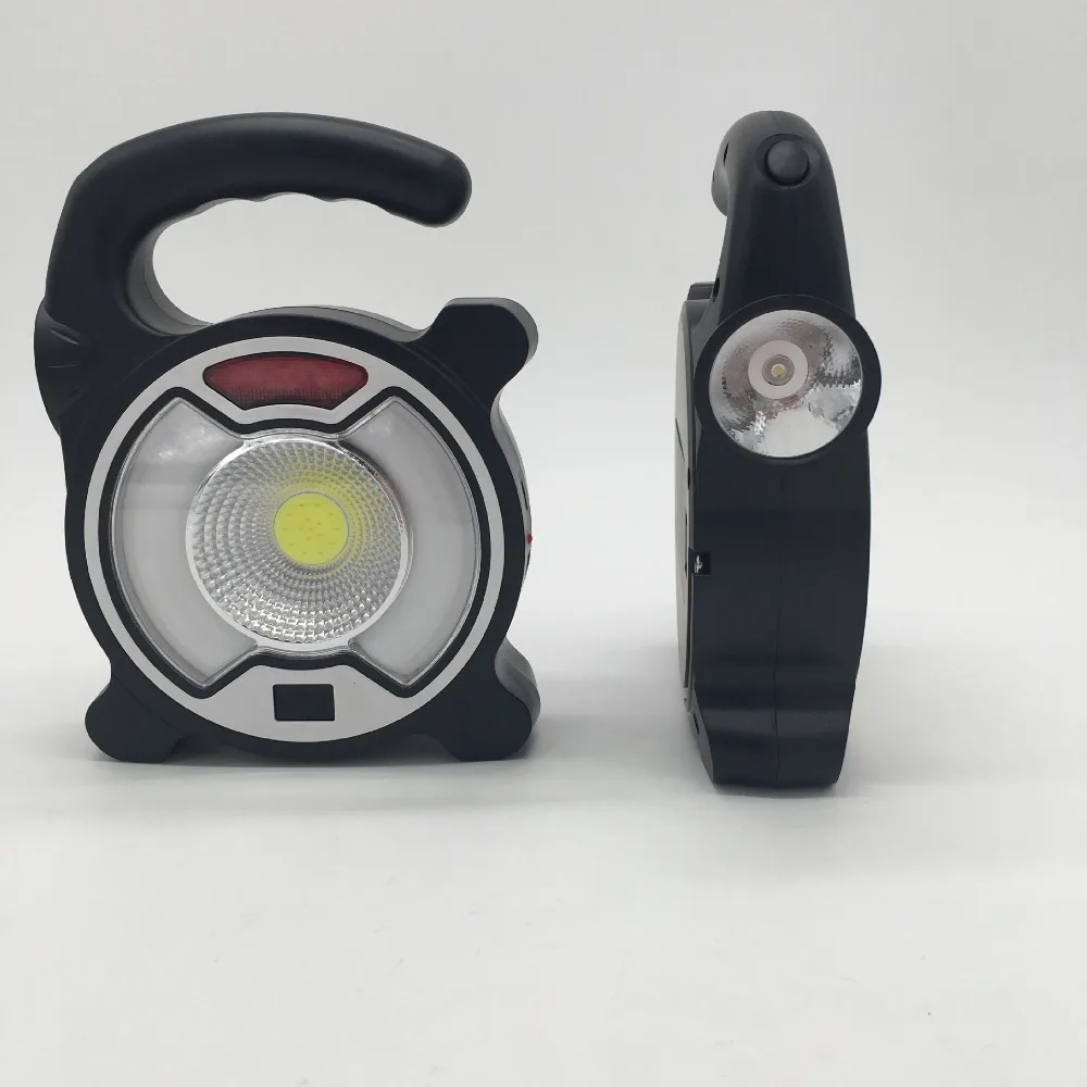 Offerte Lanterna Per Proiettore Portatile A LED COB Da 5W 18650 Lampada Per Faretto Di Emergenza A 4 Modalità Impermeabile Per Esterni Per Tenda Da Campeggio