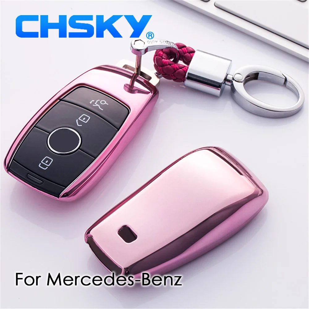 CHSKY TPU чехол для Mercedes Benz E Class автомобильный ключей benz аксессуары автомобиля
