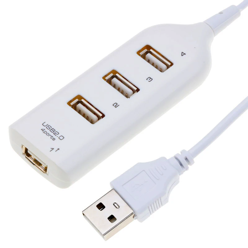 Высокоскоростной usb хаб для ноутбука с 4 портами USB 2 0 тонкий маленький мини