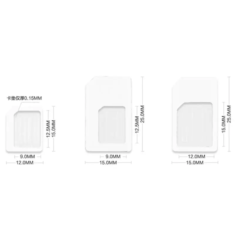 

4 in 1 Convert Nano SIM Card to Micro Standard Adapter For iPhone for Samsung 4G LTE USB Wireless Router X6HA