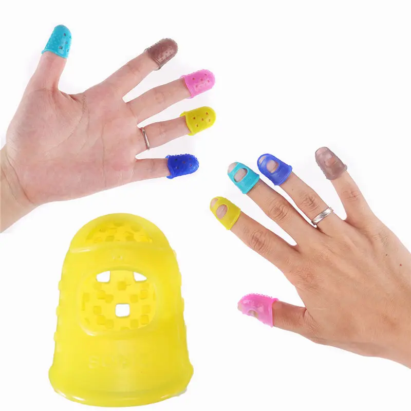 Zebra Fingertip протектор силиконовая гитара Fingerstall гитарные струны для укулеле защита