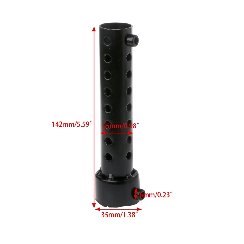 

35mm Universal Motorcycle Exhaust Can DB Killer Silencer Muffler Baffle Black