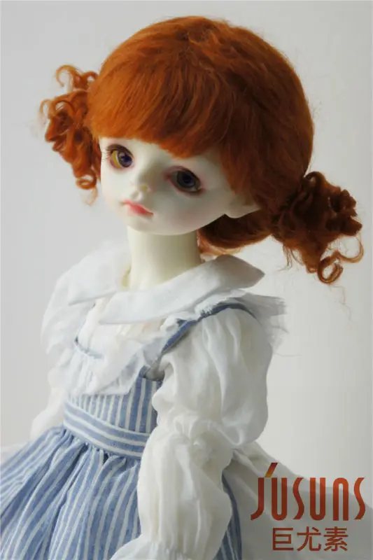 JD294 1/3 23-25 см SD мохер BJD парики детский твинхвост парик мохера 9-10 дюймов кукла парики модные аксессуары куклы