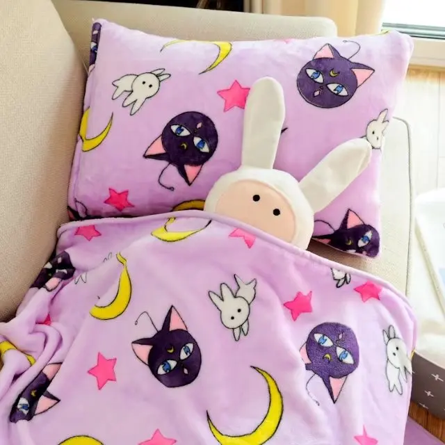 Super Soft Plush Smooth Flannel Cartoon Anime Sailor Moon Doll Toys Blanket Pillow Case For Girl Kid | Игрушки и хобби