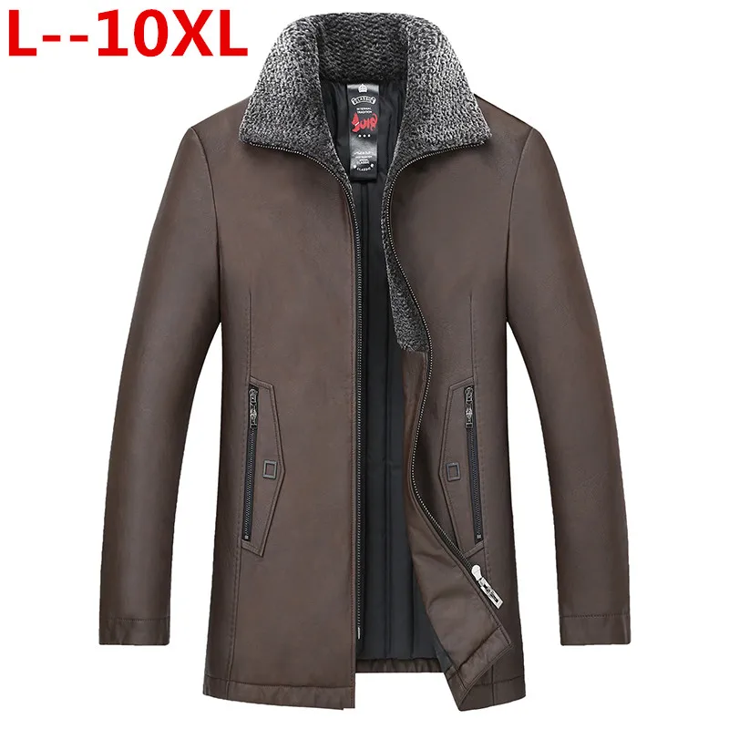 Мужское зимнее пальто из натуральной овечьей шкуры размеры 10XL 9XL 8XL 6XL|Куртки