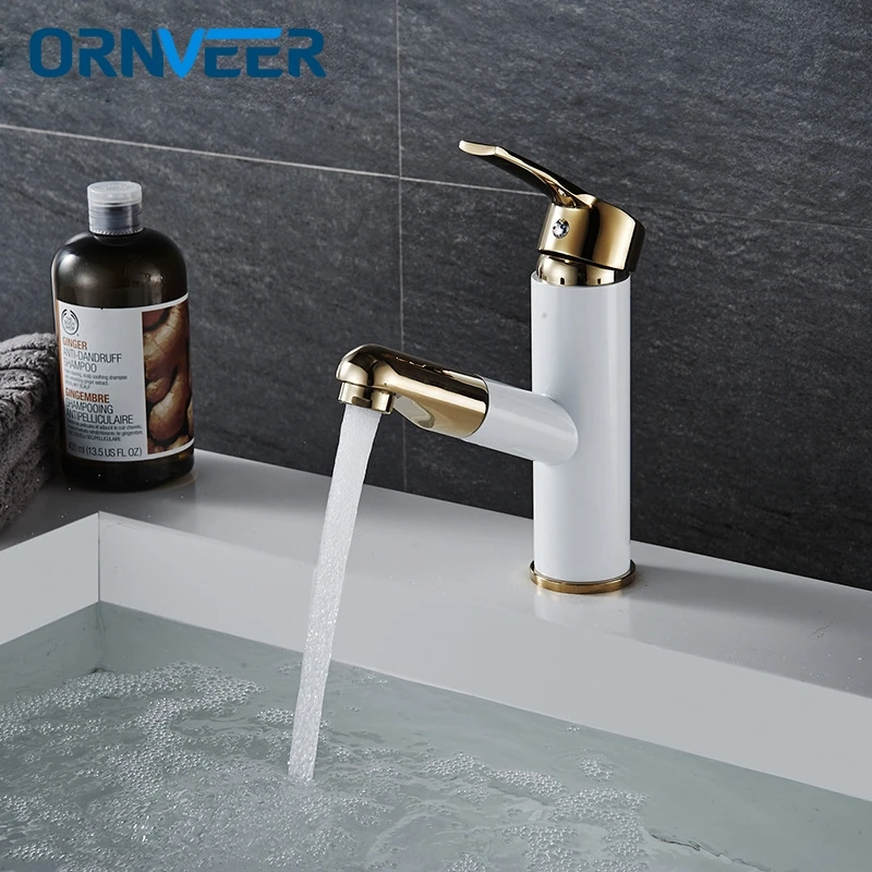 Pull out faucet Design for Washing Hair and Face Polished Chrome Bathroom Faucet Basin sink Mixer Tap Torneira Banheiro W005 |