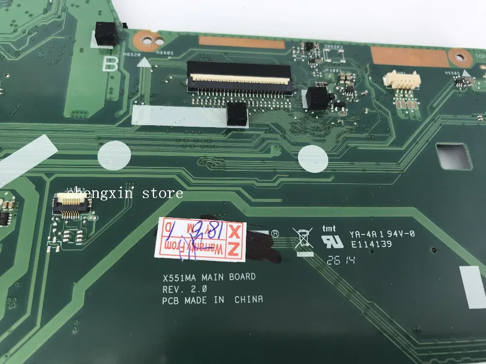 Для ASUS X551 X551M F551MA материнская плата для ноутбука N3520U REV2.0 тест 100%|Материнские