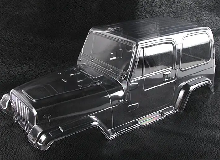 A no decal clear Jeep Wrangler Unlimited Rubicon Clear Body 12.8"(324mm) Wheelbase For aRAXXAS TRX-4 Proline FJ40 AXIAL SCX10 AX90047 AX90046 - Цвет: A no decal clear