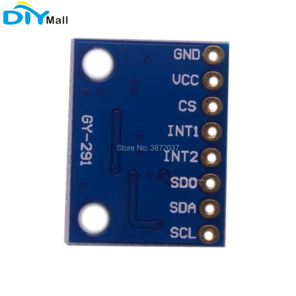 5pcs/lot GY-291 ADXL345 3-axis Accelerometer Sensor Acceleration Gravity Tilt Module IIC SPI Breakout Board for Arduino | Электроника