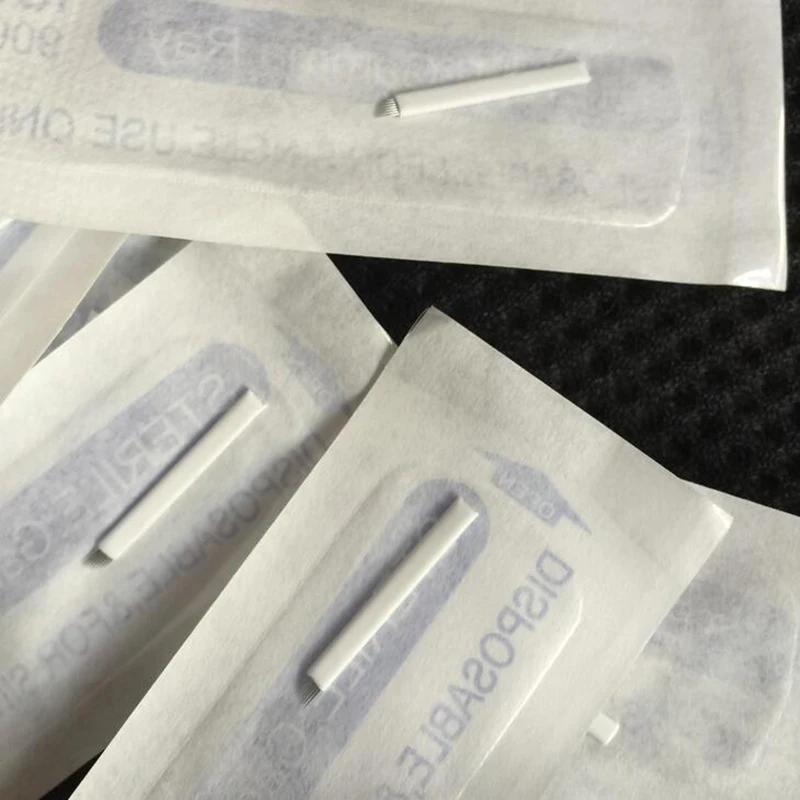 500 шт. одноразовые иглы для бровей 9 шт.|agujas microblading|microblading needles 9microblading |
