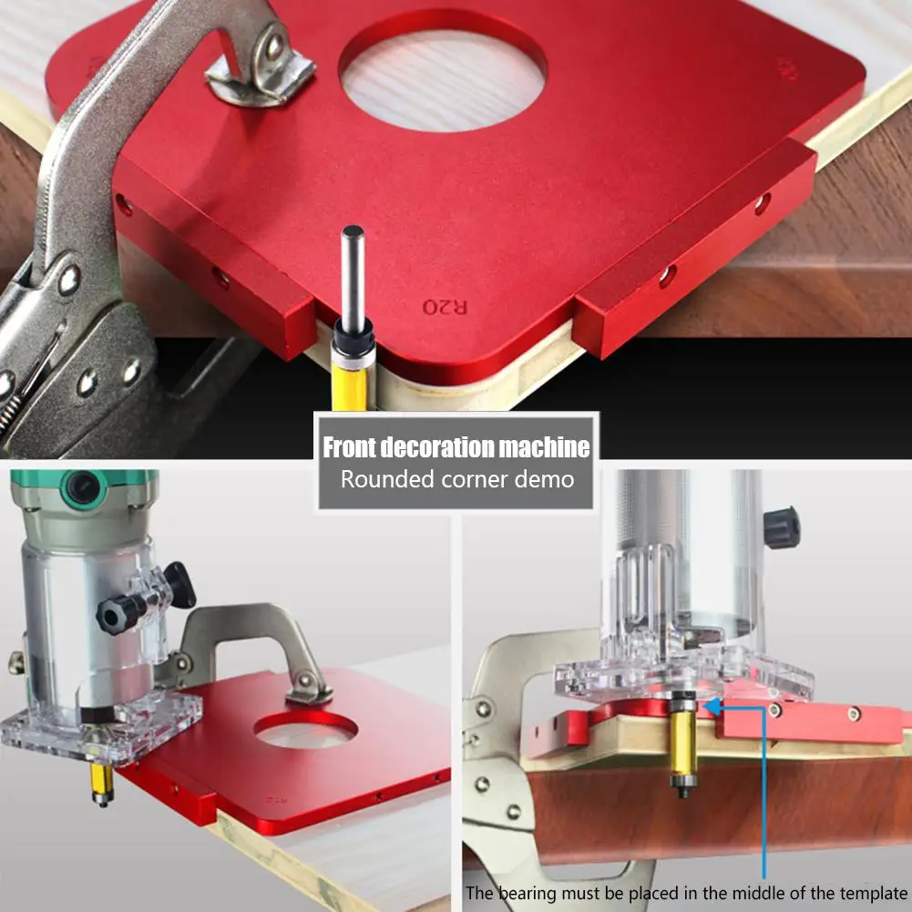 Новая деревообрабатывающая панель Radius Quick Jig Круглые Угловые шаблоны R5 R10 R20 R30