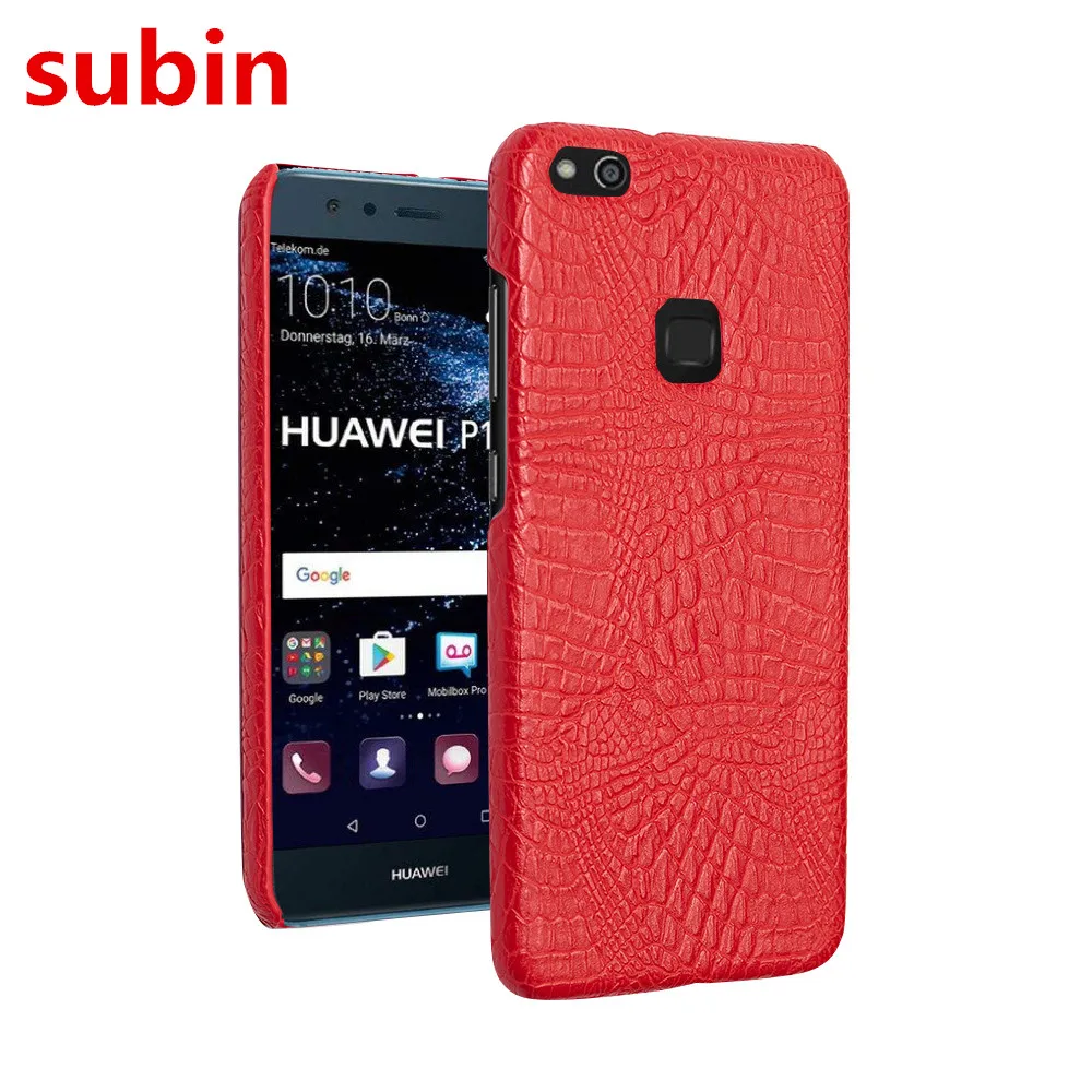 

For Huawei P10 Lite Case Crocodile leather Hard Plastic Durable Cover For Huawei P10 Lite WAS-LX1/LX1A LX3 WAS-L03T Phone Cases