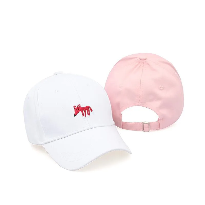 CHESSIECA 2018 милый маленький вышитой лисой Бейсбол Кепки Новая мода Snapback дикий шляпа