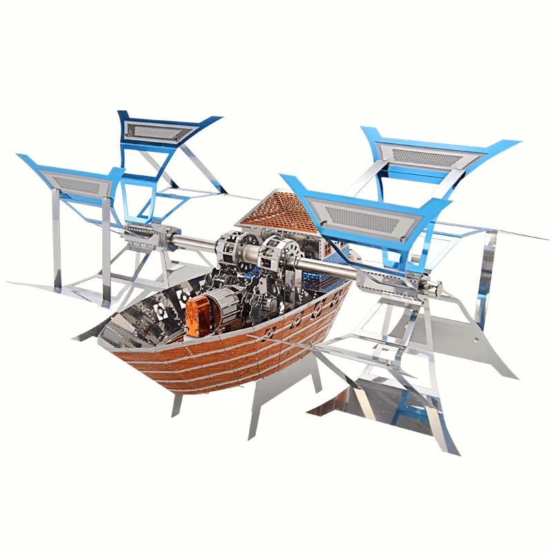 2019 Microworld мощная гребная лодка подвижная модель сделай сам лазерная вырезка 3D