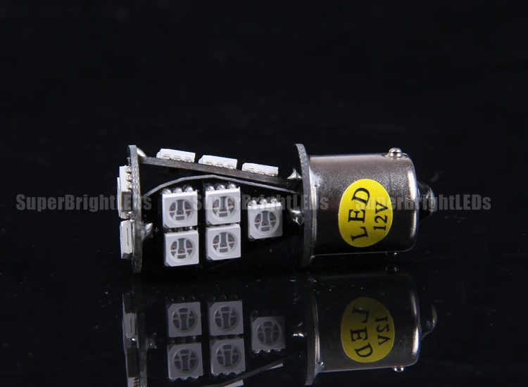LED Car 1156 BA15S P21W Bulb Can Bus Canbus 18 SMD 5050 12V Amber Reverse Bulbs Backup Rear Turn Signal 1156C01 1156001 | Автомобили и
