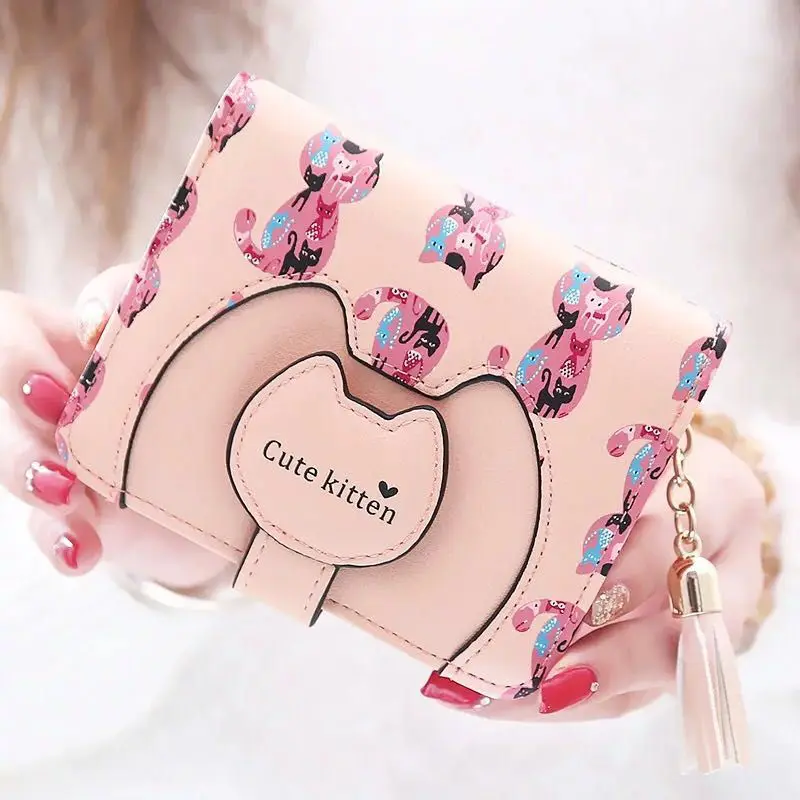

2018 Designer Famous Brand Luxury Women's Wallet Purse Female Small wallet perse Portomonee portfolio lady short carteras