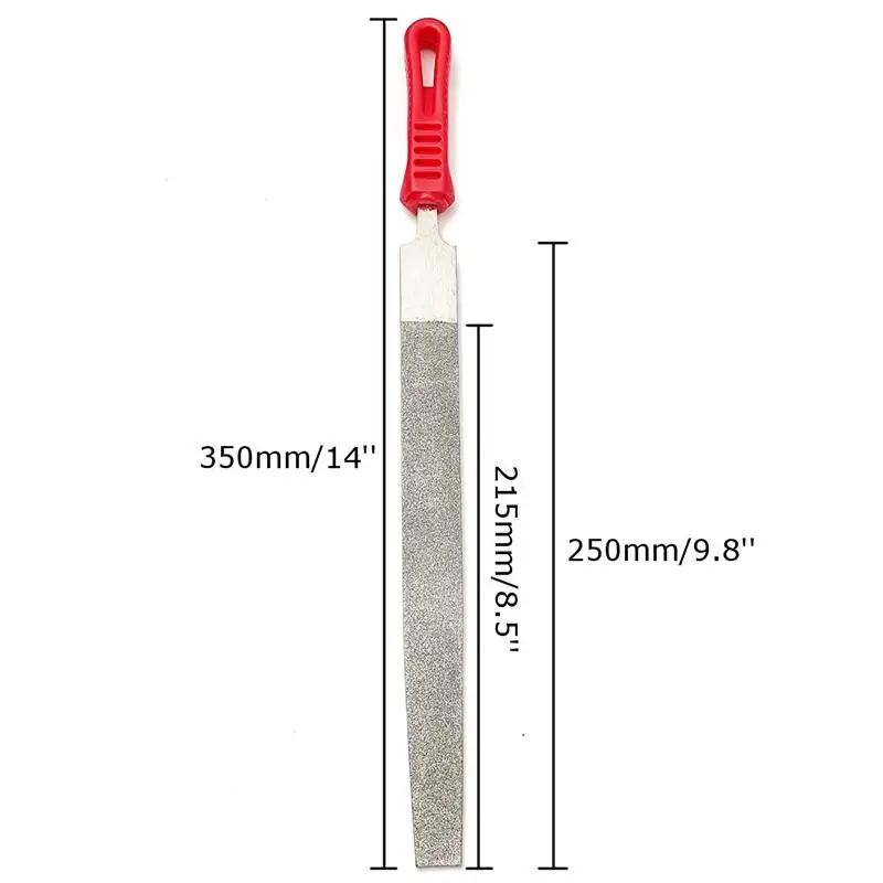 Drillpro 1 шт. 250 мм 120 зернистость с длинным алмазным покрытием плоское напильник камень шлифовальный высокое качество